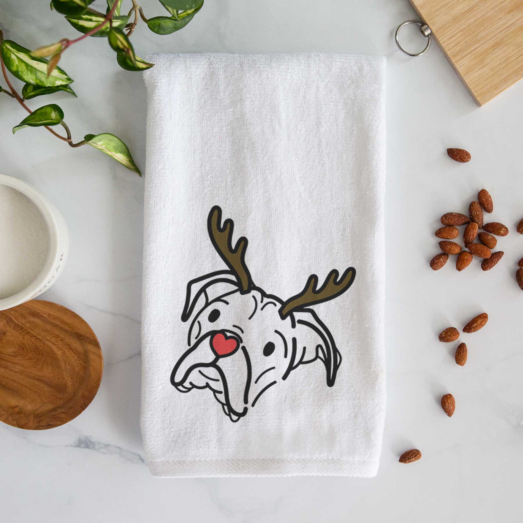 Red Nose Boxer - Noodle - Decorative Hand Towel