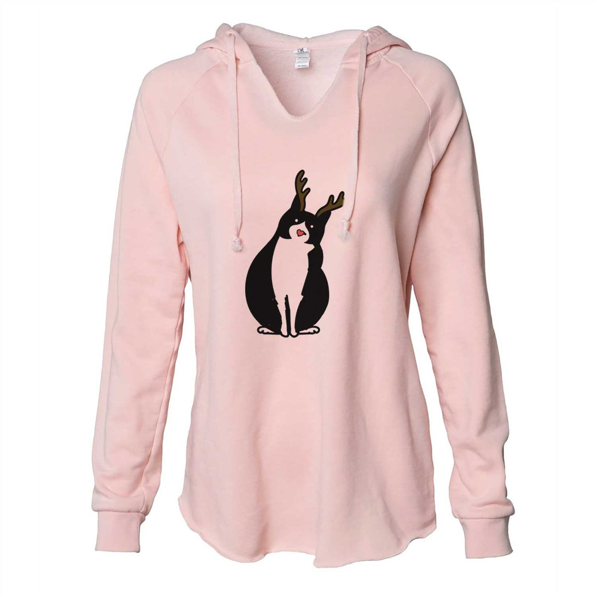 Red Nose Tuxedo Cat - Oliver - Cali Wave Hooded Sweatshirt