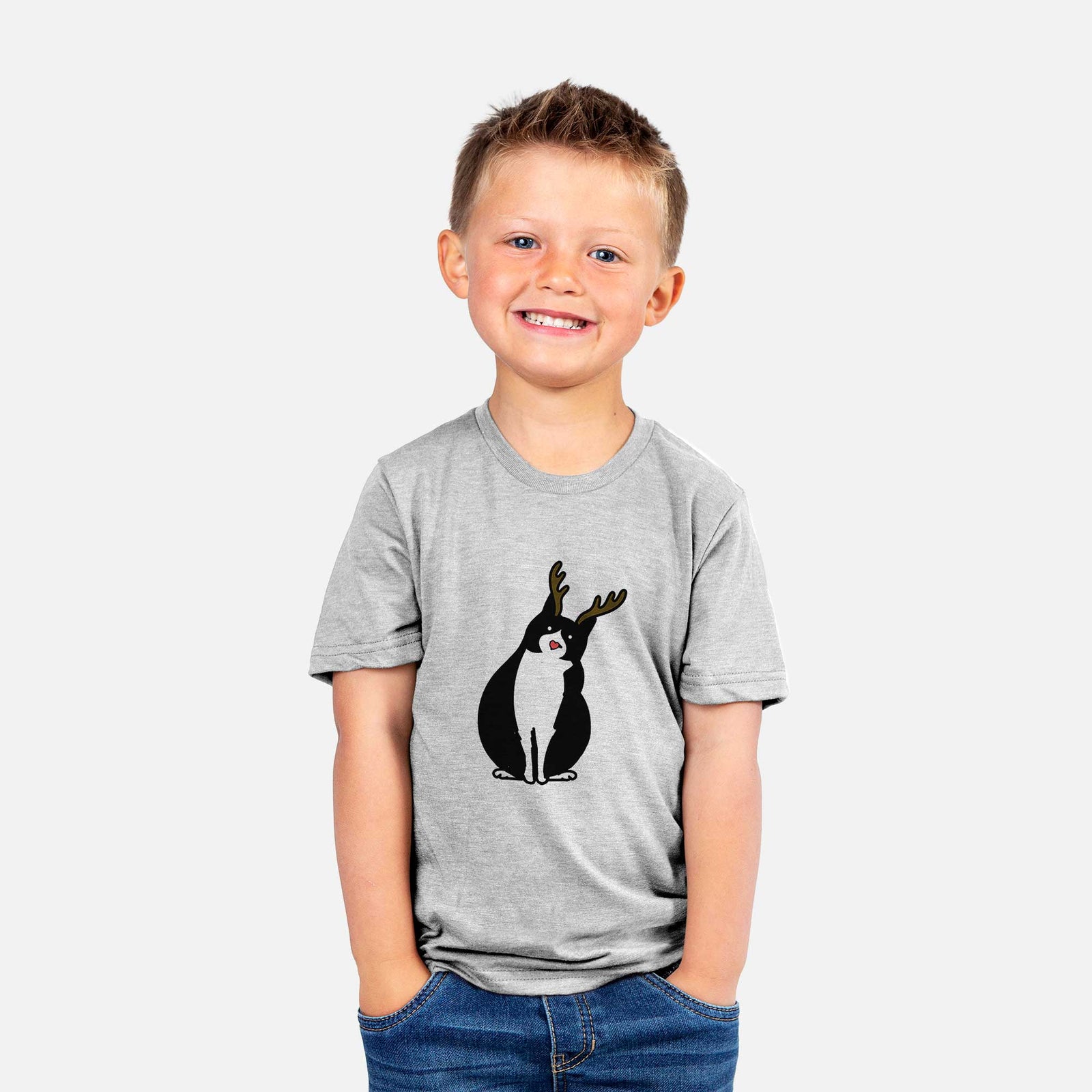 Red Nose Tuxedo Cat - Oliver - Kids/Youth/Toddler Shirt