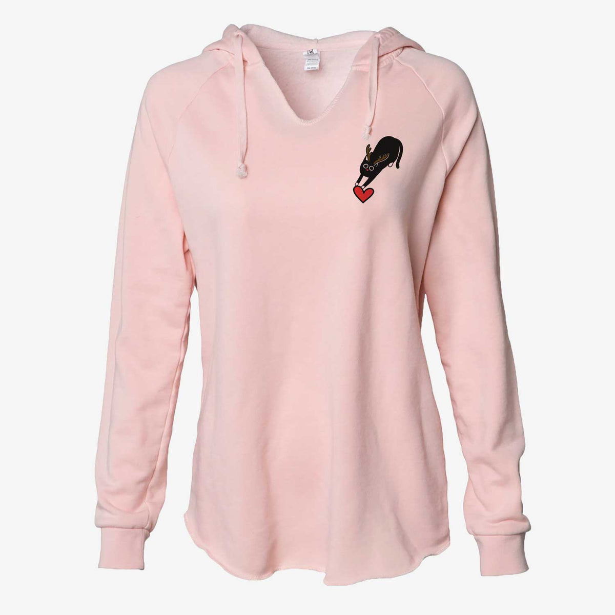 Red Nose Black Cat - Bug - Cali Wave Hooded Sweatshirt