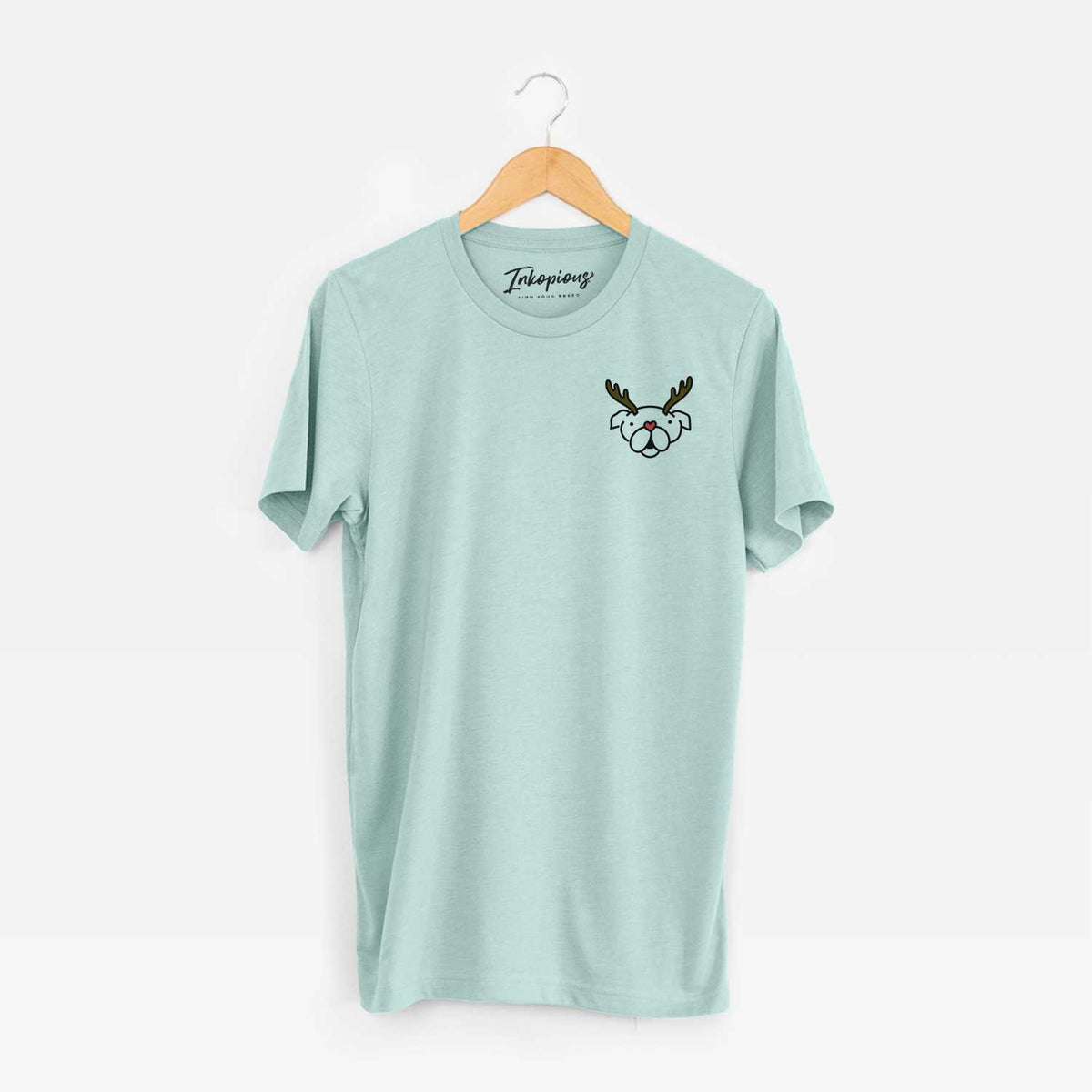 Red Nose English Bulldog - Unisex Crewneck