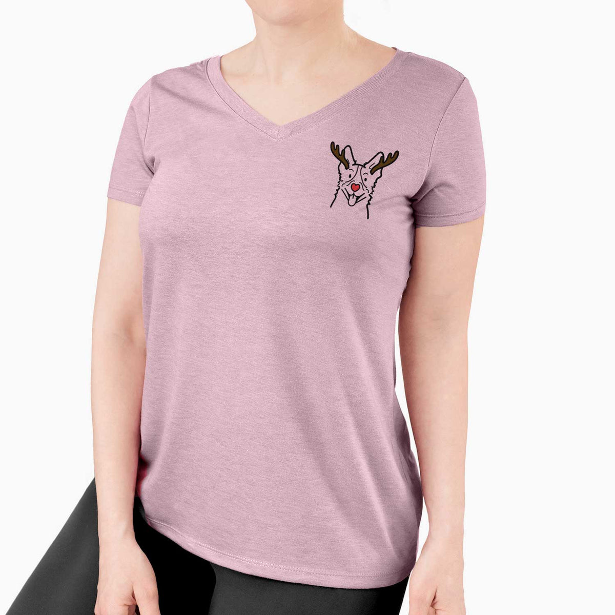 Red Nose Heeler - Women's V-neck Shirt