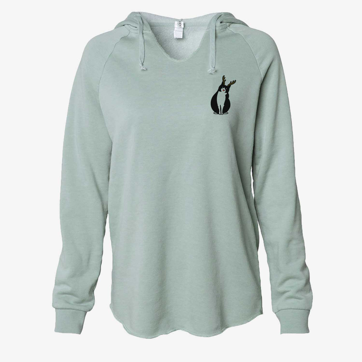 Red Nose Tuxedo Cat - Oliver - Cali Wave Hooded Sweatshirt