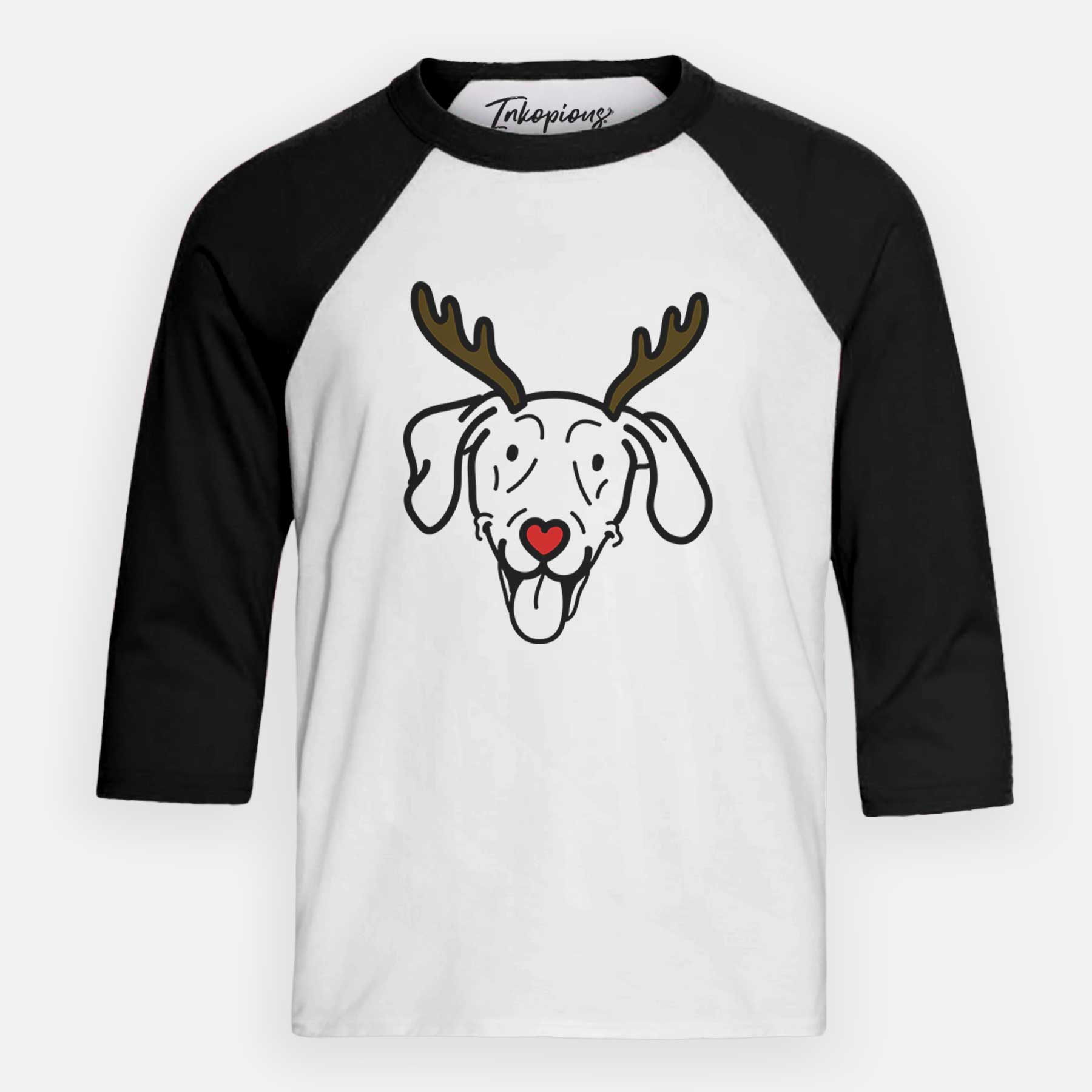 Red Nose Weimaraner - Paco Lobo - Youth 3/4 Long Sleeve