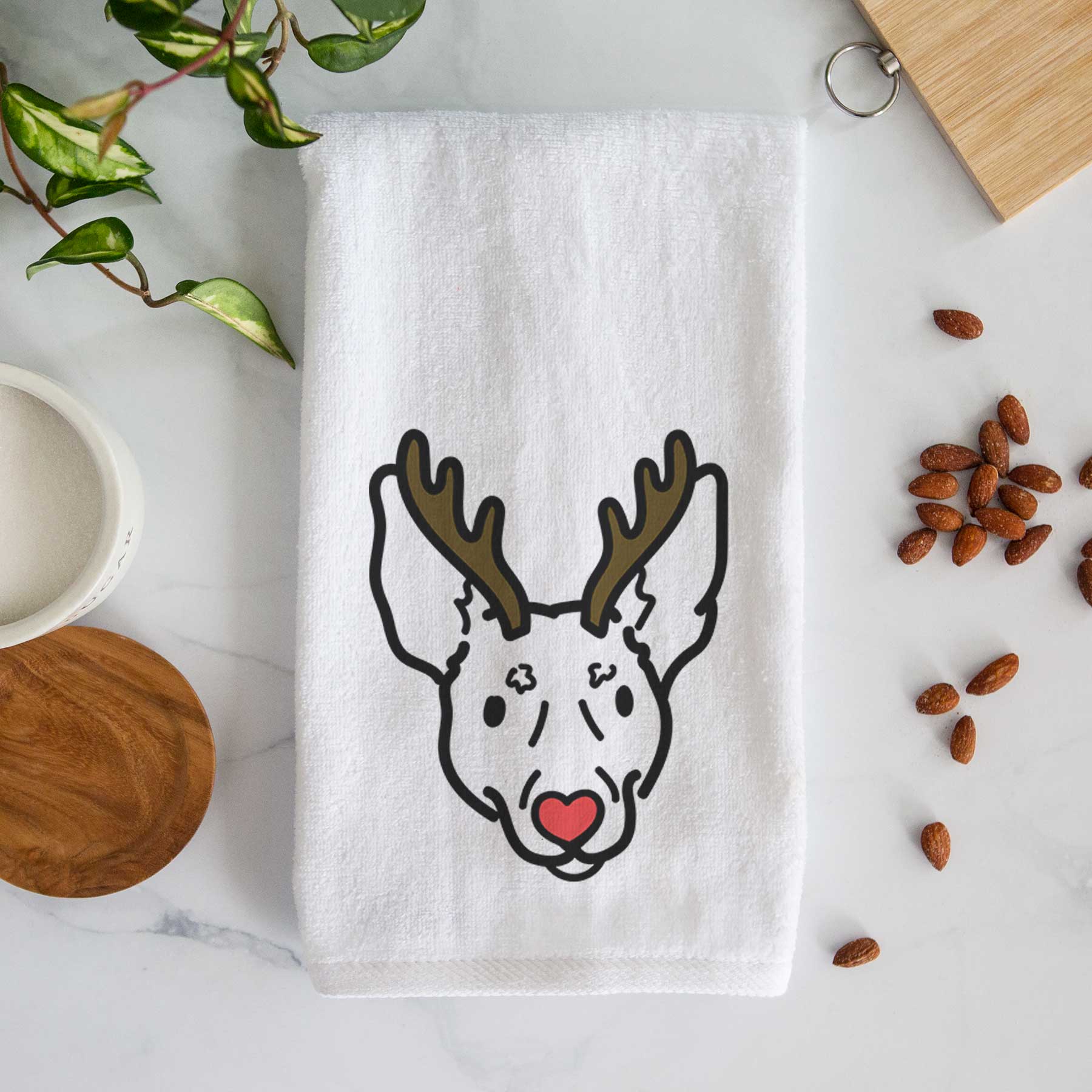 Red Nose Rat Terrier - Penny - Decorative Hand Towel