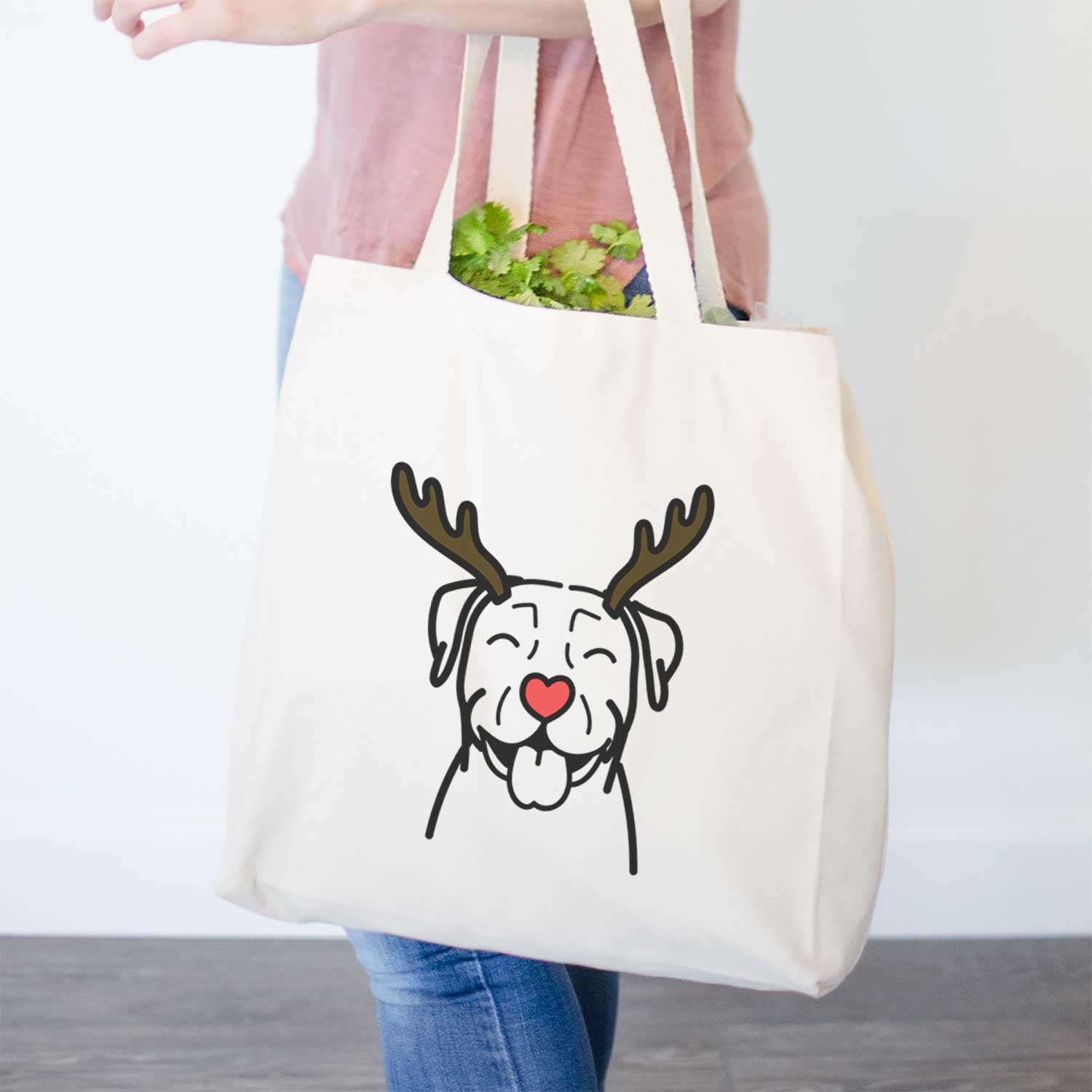 Red Nose Pitbull - Tote Bag