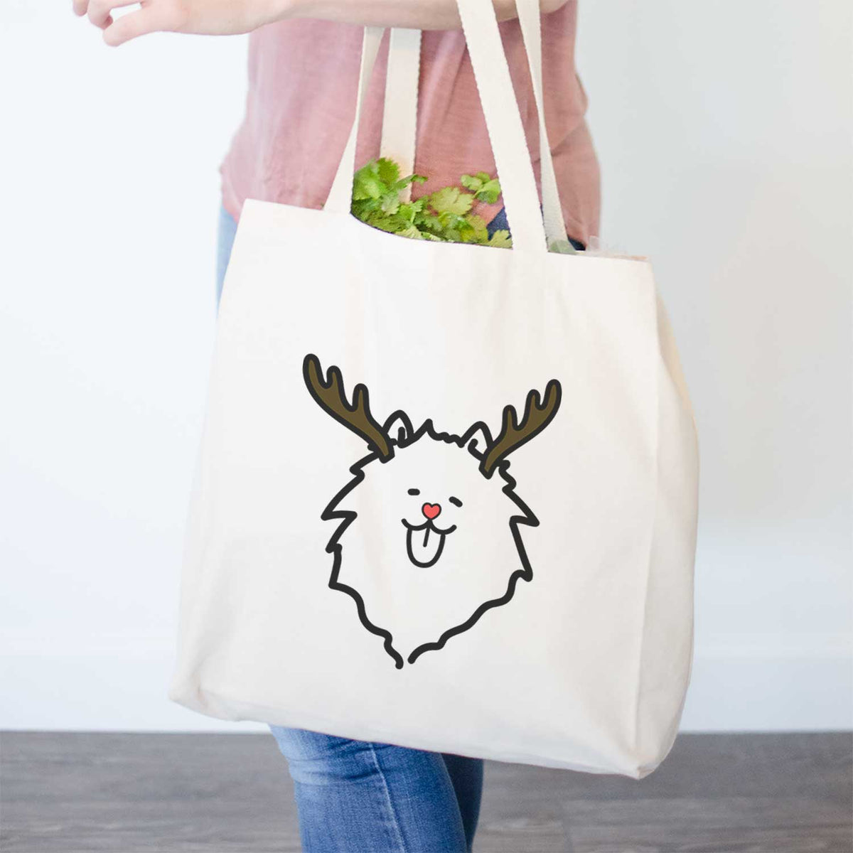 Red Nose Pomeranian - Tote Bag