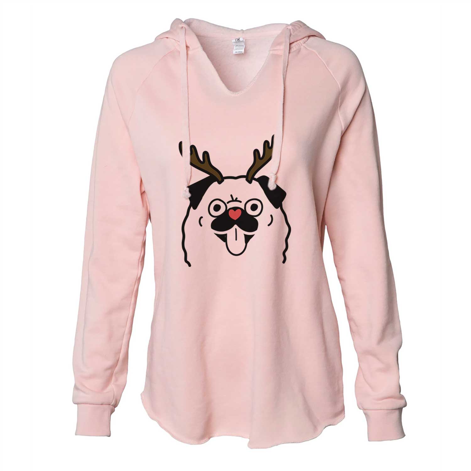 Red Nose Pug - Cali Wave Hooded Sweatshirt