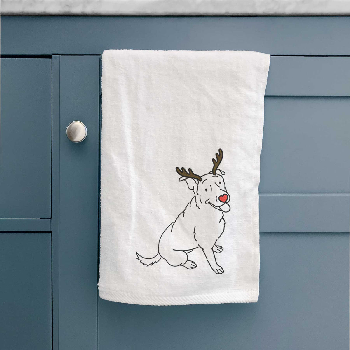 Red Nose Rottweiler Mix - Rocky - Decorative Hand Towel