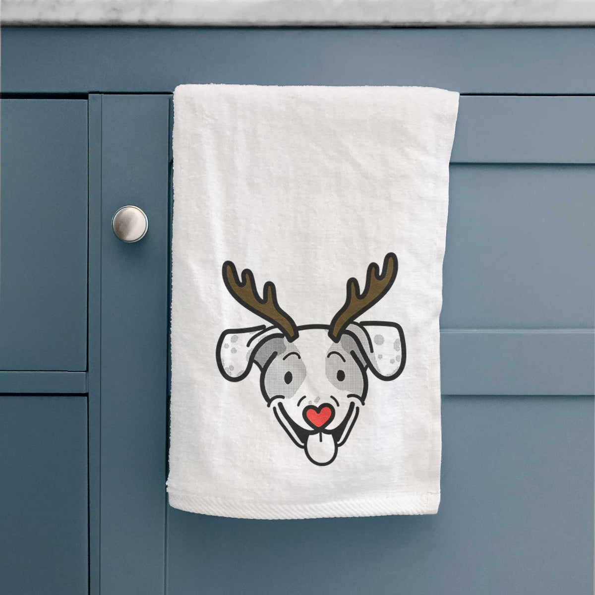 Red Nose Beagle Mix - Roland - Decorative Hand Towel