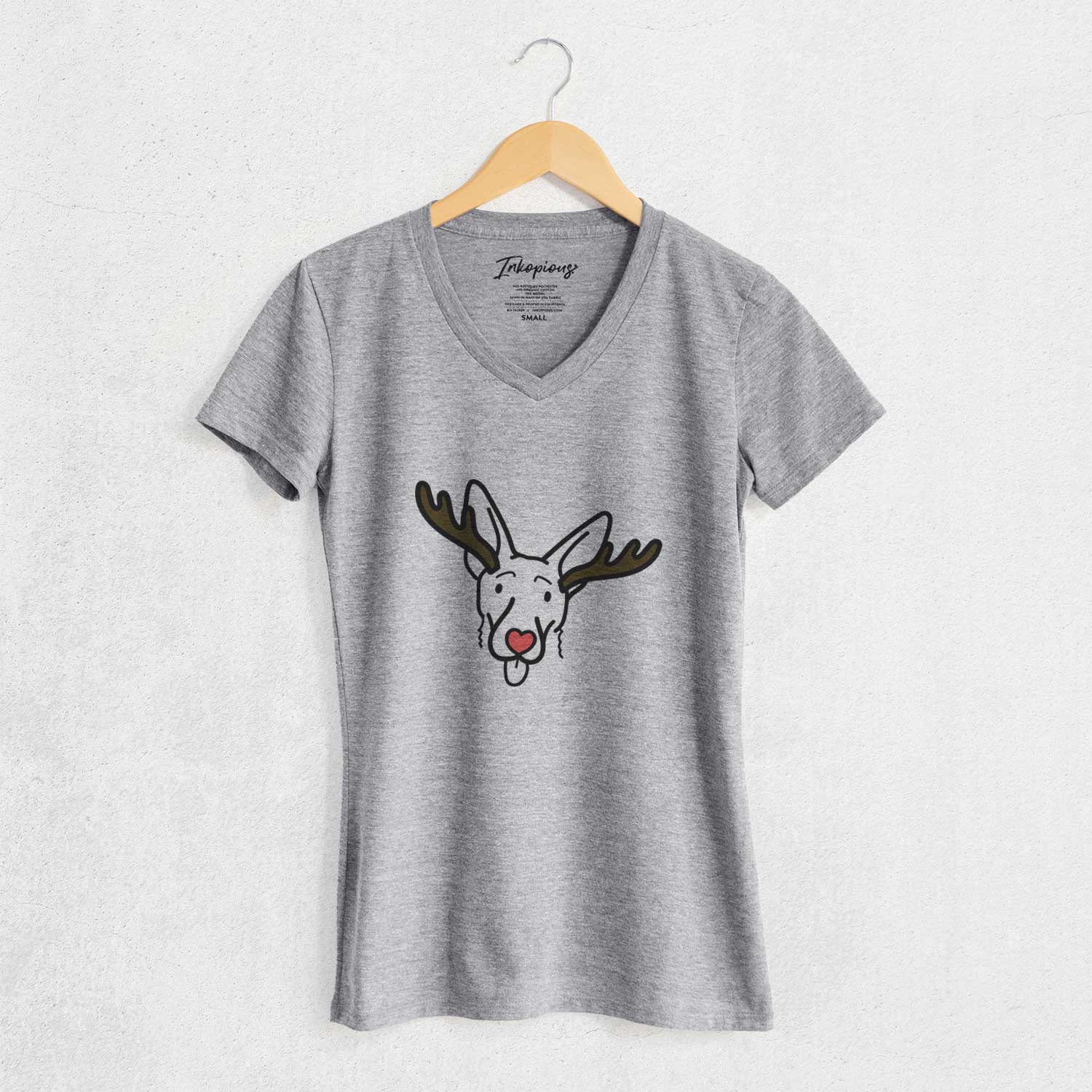 Red Nose Shepherd Mix - Rosie - Women's V-neck Shirt