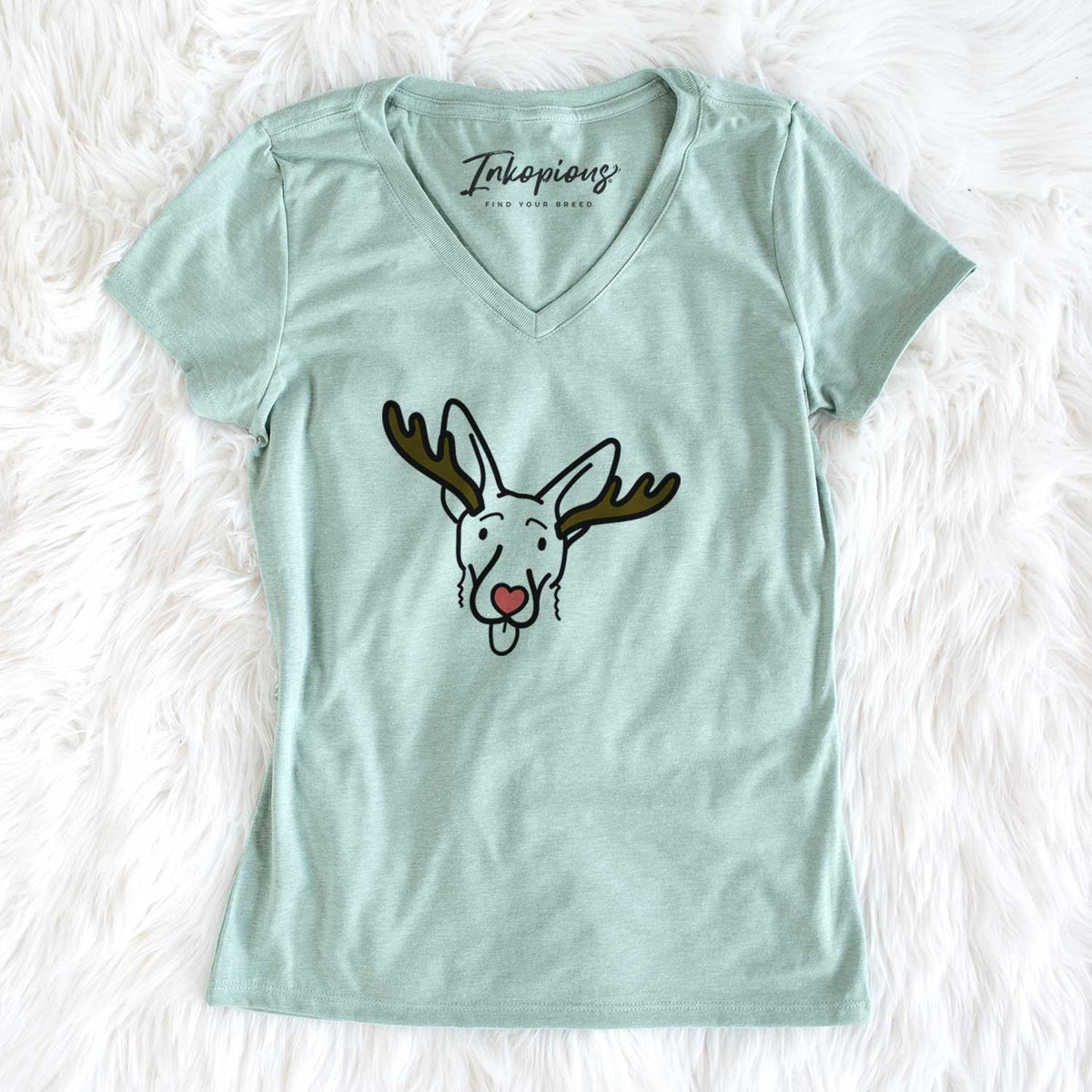 Red Nose Shepherd Mix - Rosie - Women's V-neck Shirt