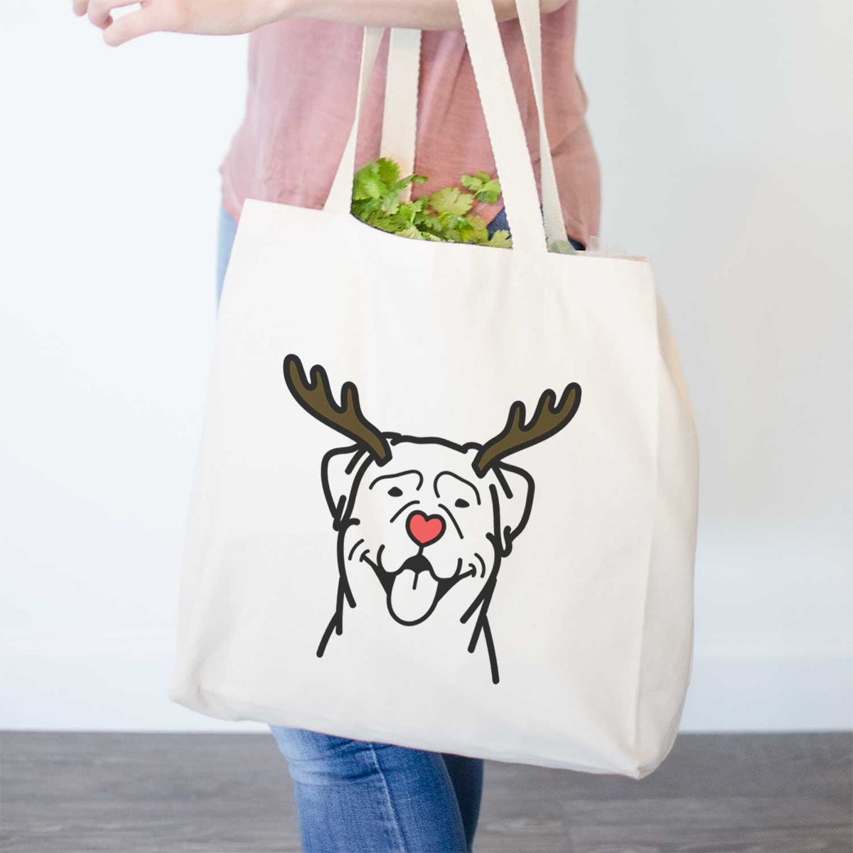 Red Nose Rottweiler - Tote Bag