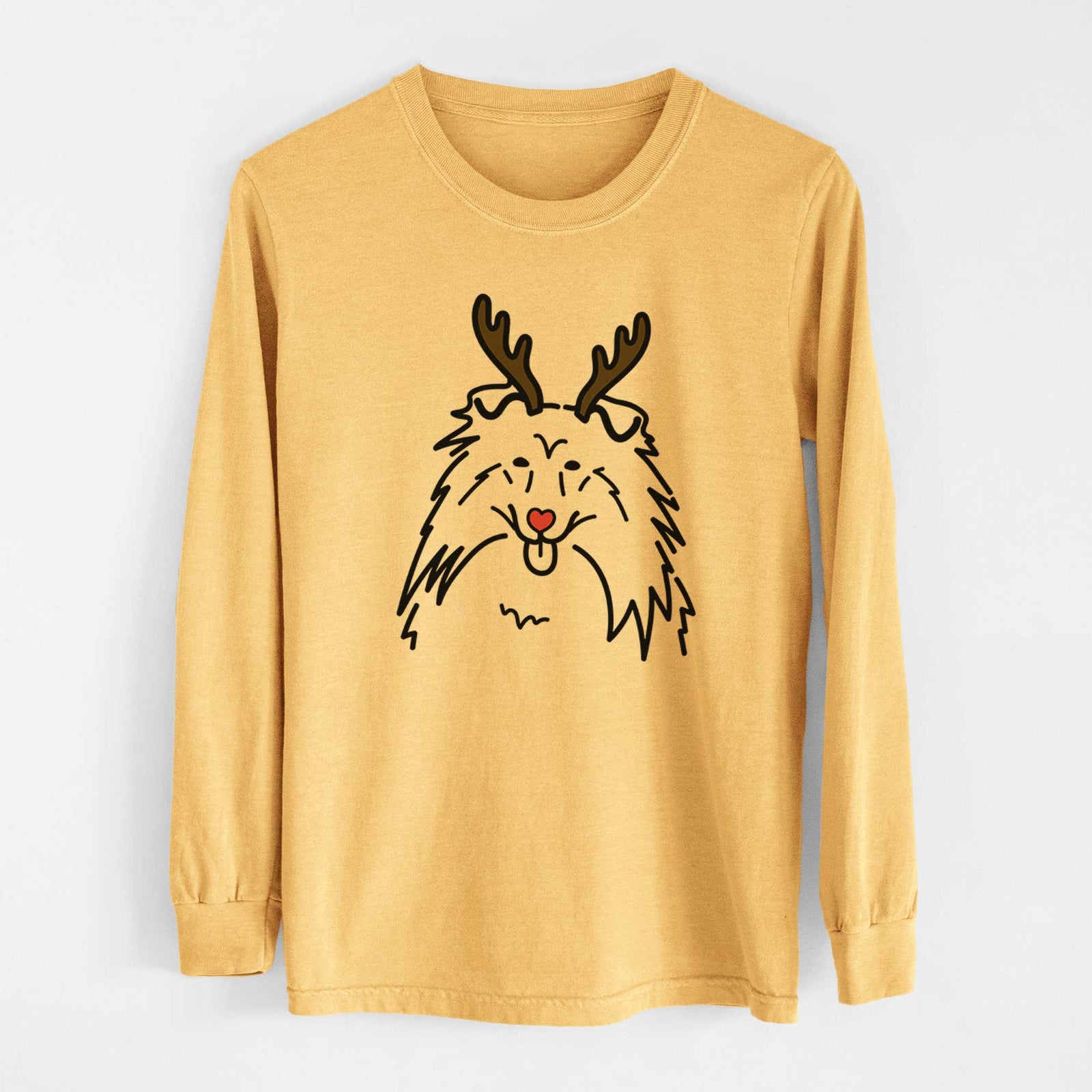 Red Nose Rough Collie - Heavyweight 100% Cotton Long Sleeve