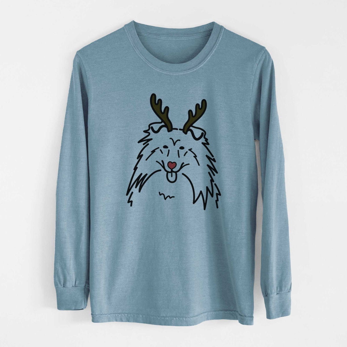 Red Nose Rough Collie - Heavyweight 100% Cotton Long Sleeve