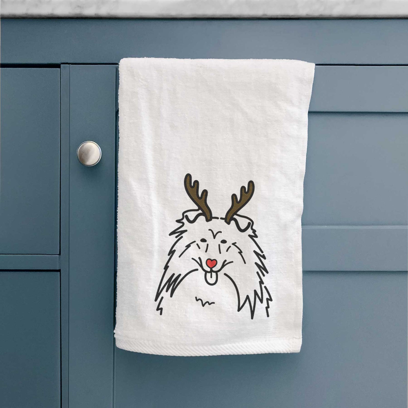 Red Nose Rough Collie - Decorative Hand Towel