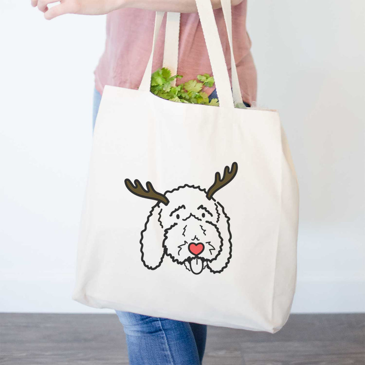 Red Nose Bernedoodle - Ruby - Tote Bag