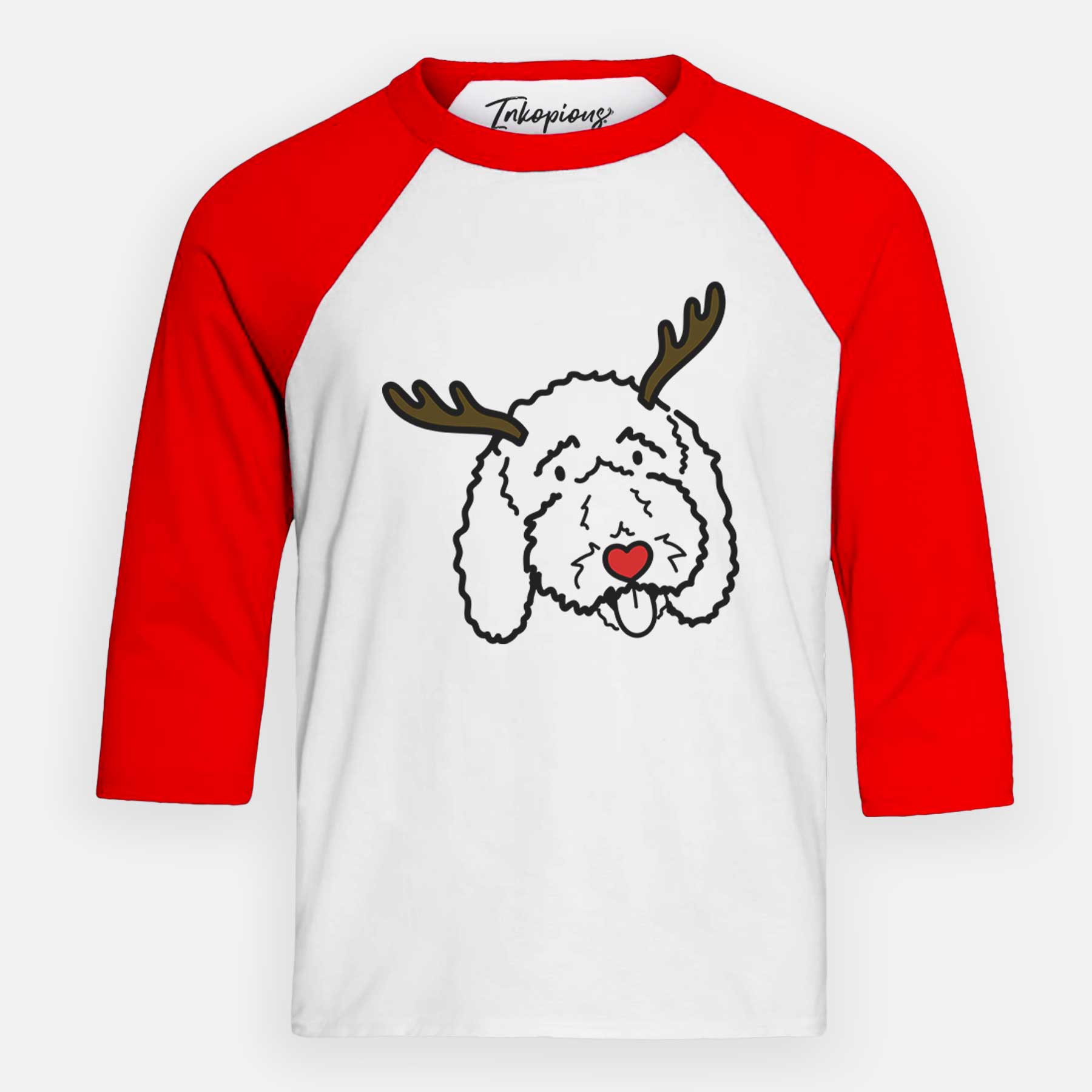 Red Nose Bernedoodle - Ruby - Youth 3/4 Long Sleeve