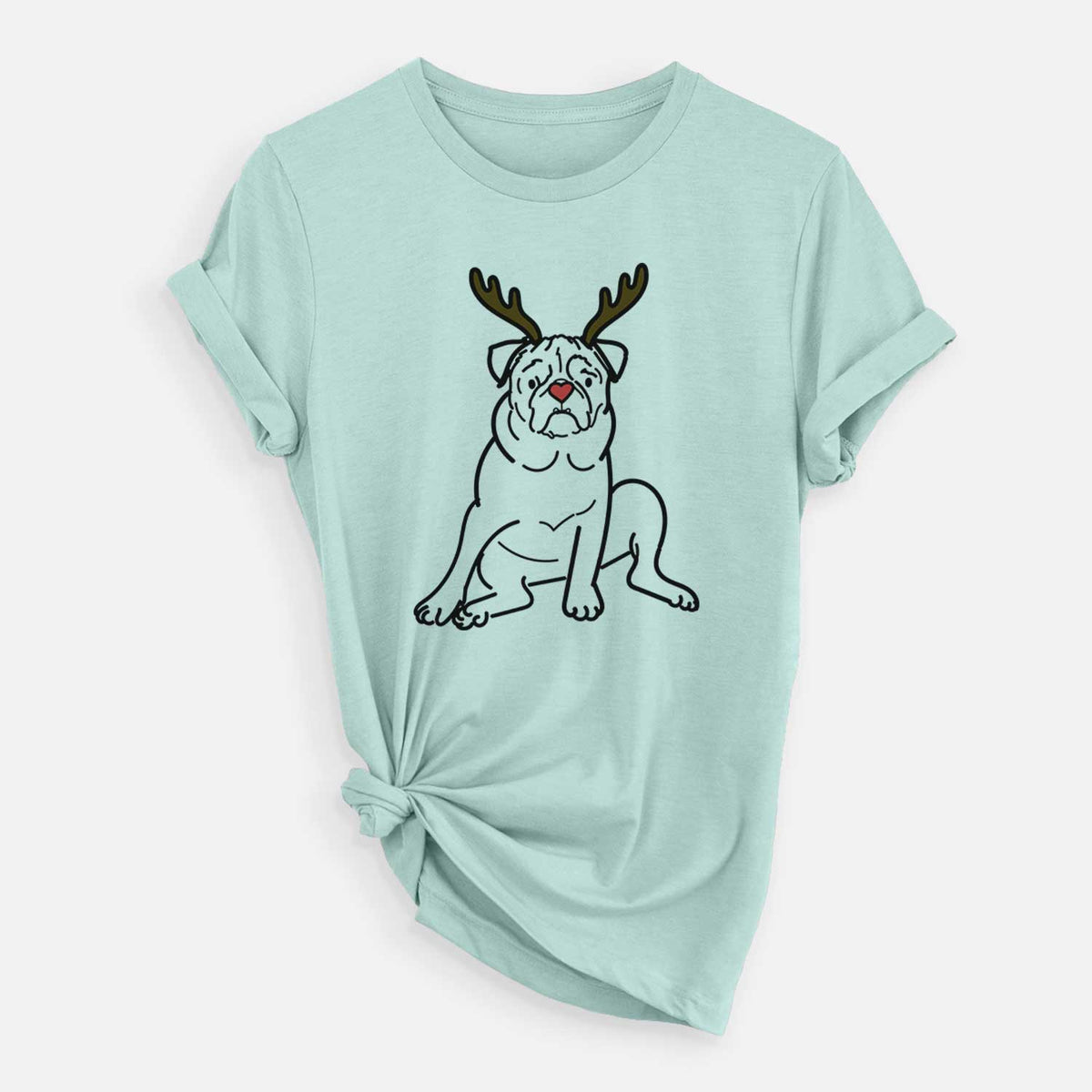 Red Nose Pug - Rudy - Unisex Crewneck