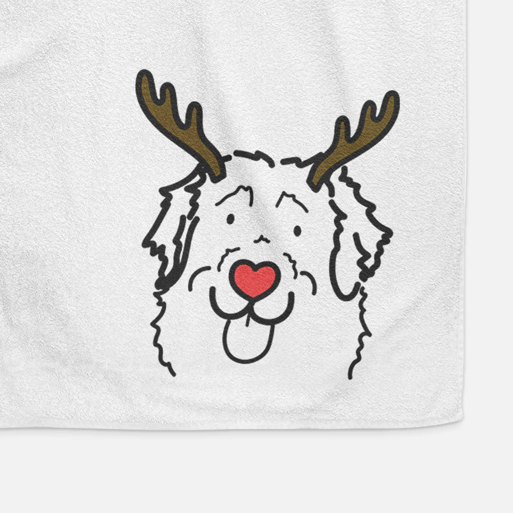 Red Nose Leonberger - Sabre - Decorative Hand Towel