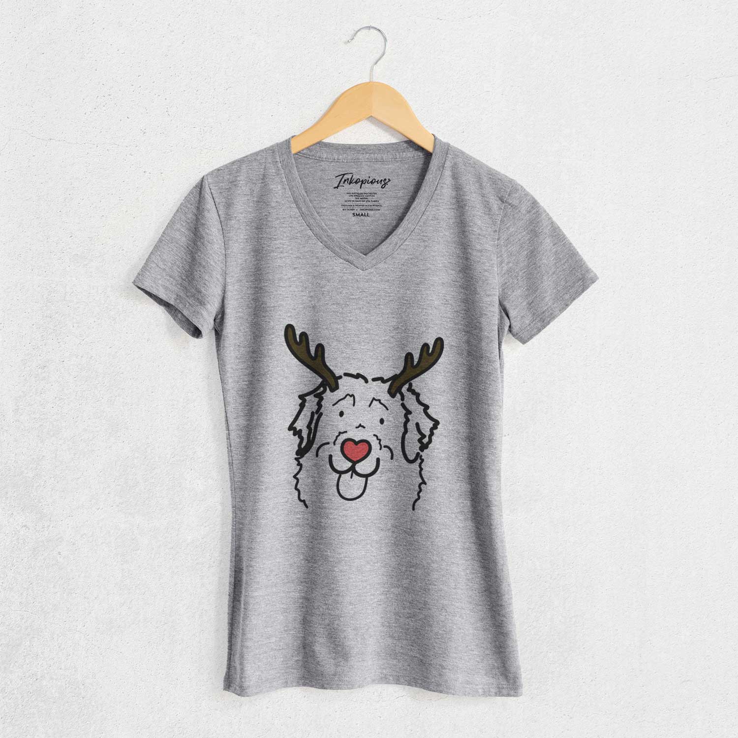 Red Nose Leonberger - Sabre - Women's V-neck Shirt