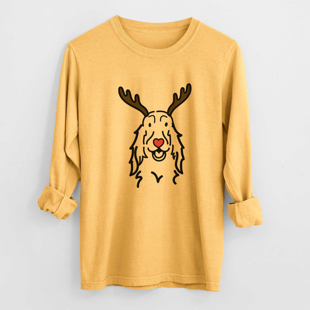 Red Nose Setter - Heavyweight 100% Cotton Long Sleeve