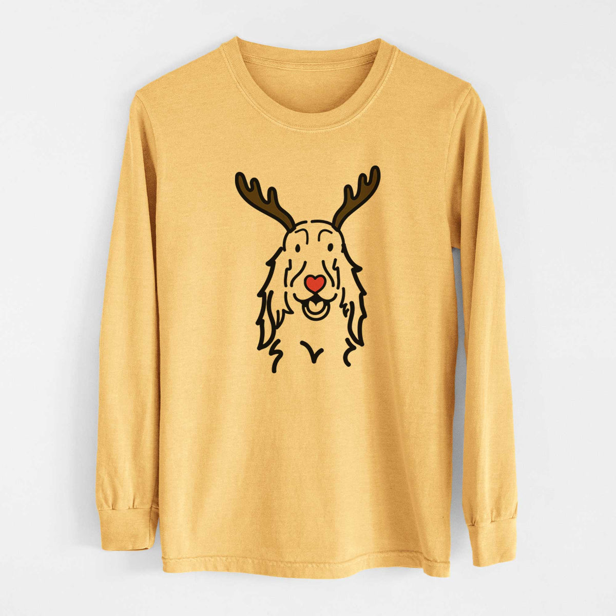 Red Nose Setter - Heavyweight 100% Cotton Long Sleeve