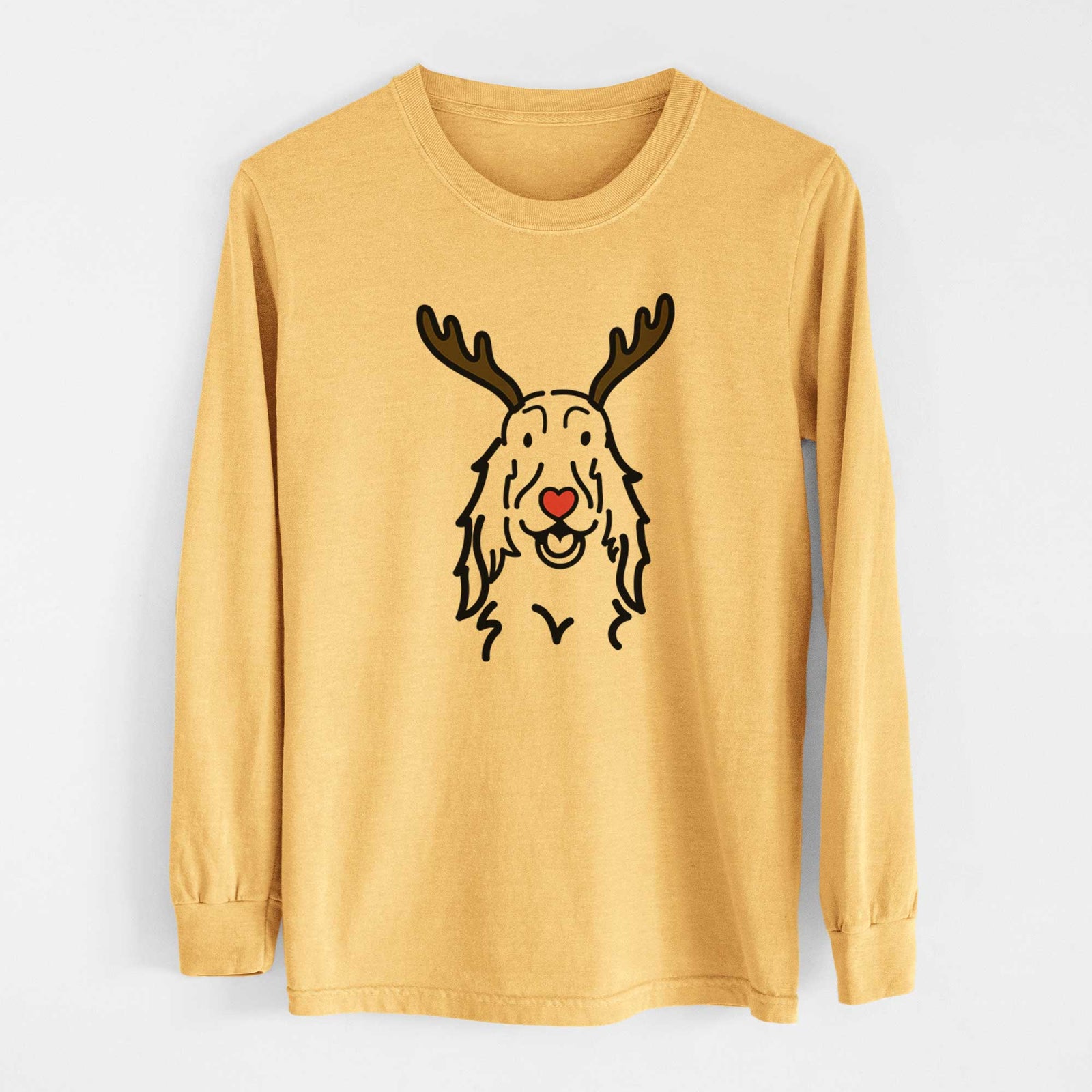 Red Nose Setter - Heavyweight 100% Cotton Long Sleeve