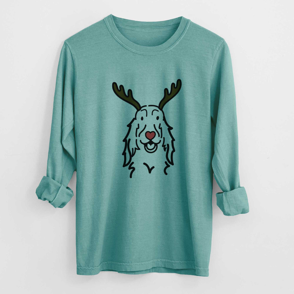 Red Nose Setter - Heavyweight 100% Cotton Long Sleeve
