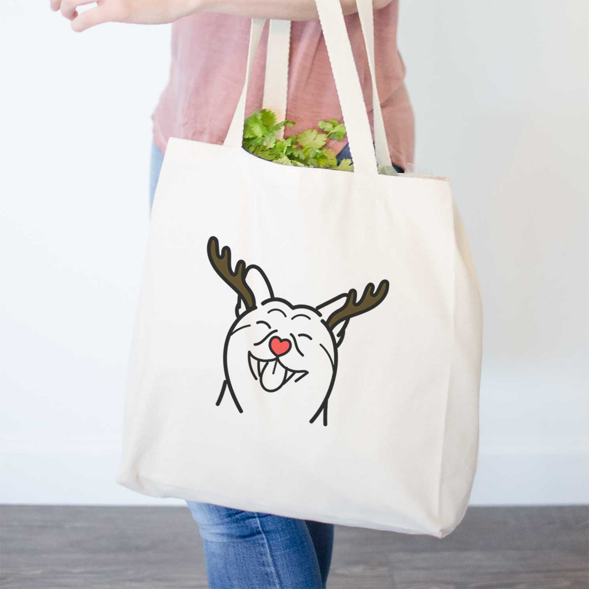 Red Nose Shiba Inu - Tote Bag