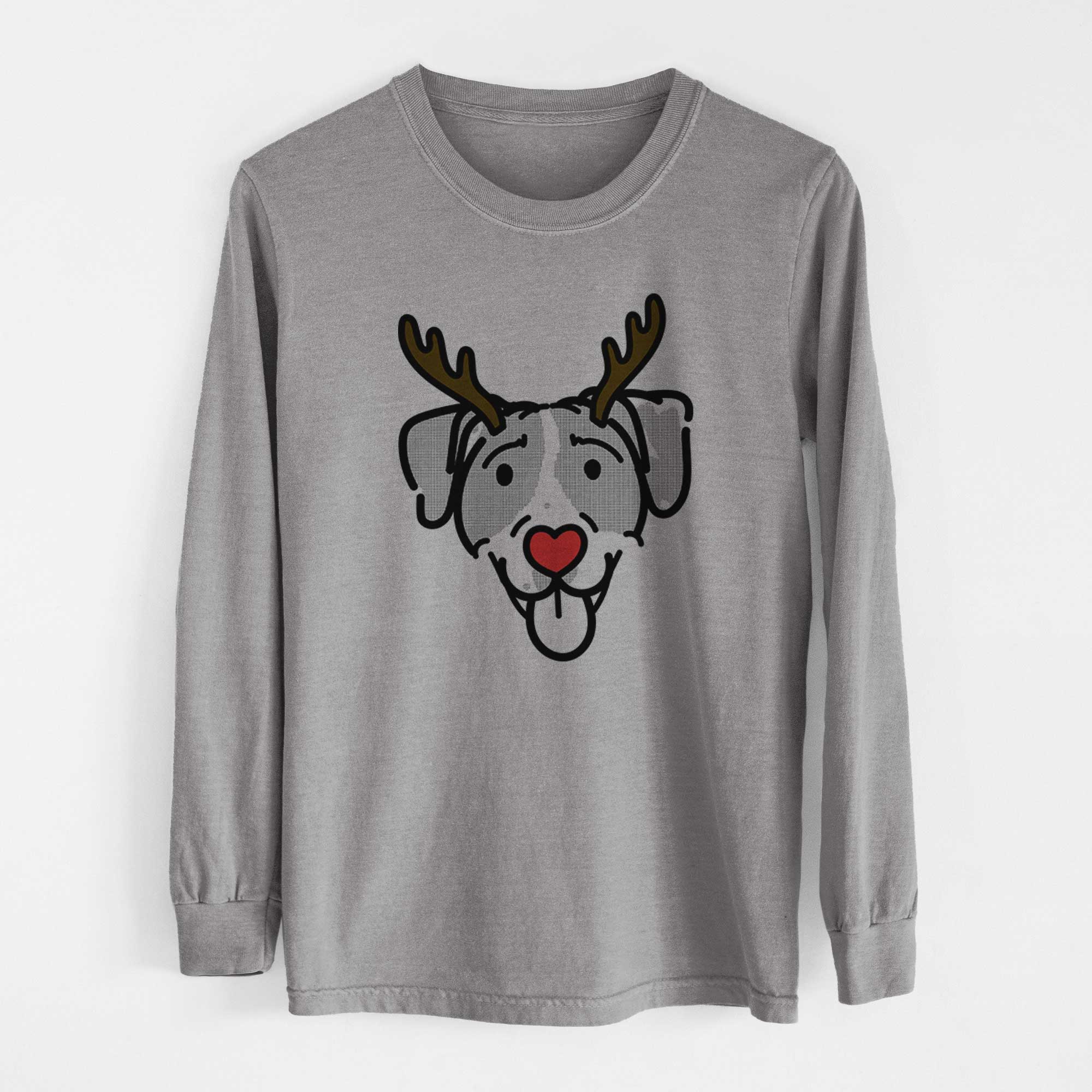 Red Nose Bluetick Coonhound - Shiva - Heavyweight 100% Cotton Long Sleeve