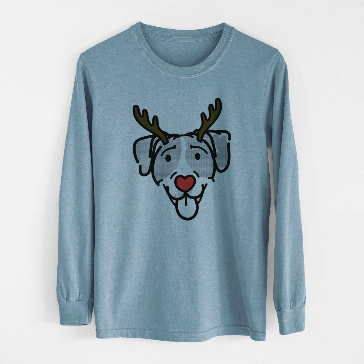 Red Nose Bluetick Coonhound - Shiva - Heavyweight 100% Cotton Long Sleeve