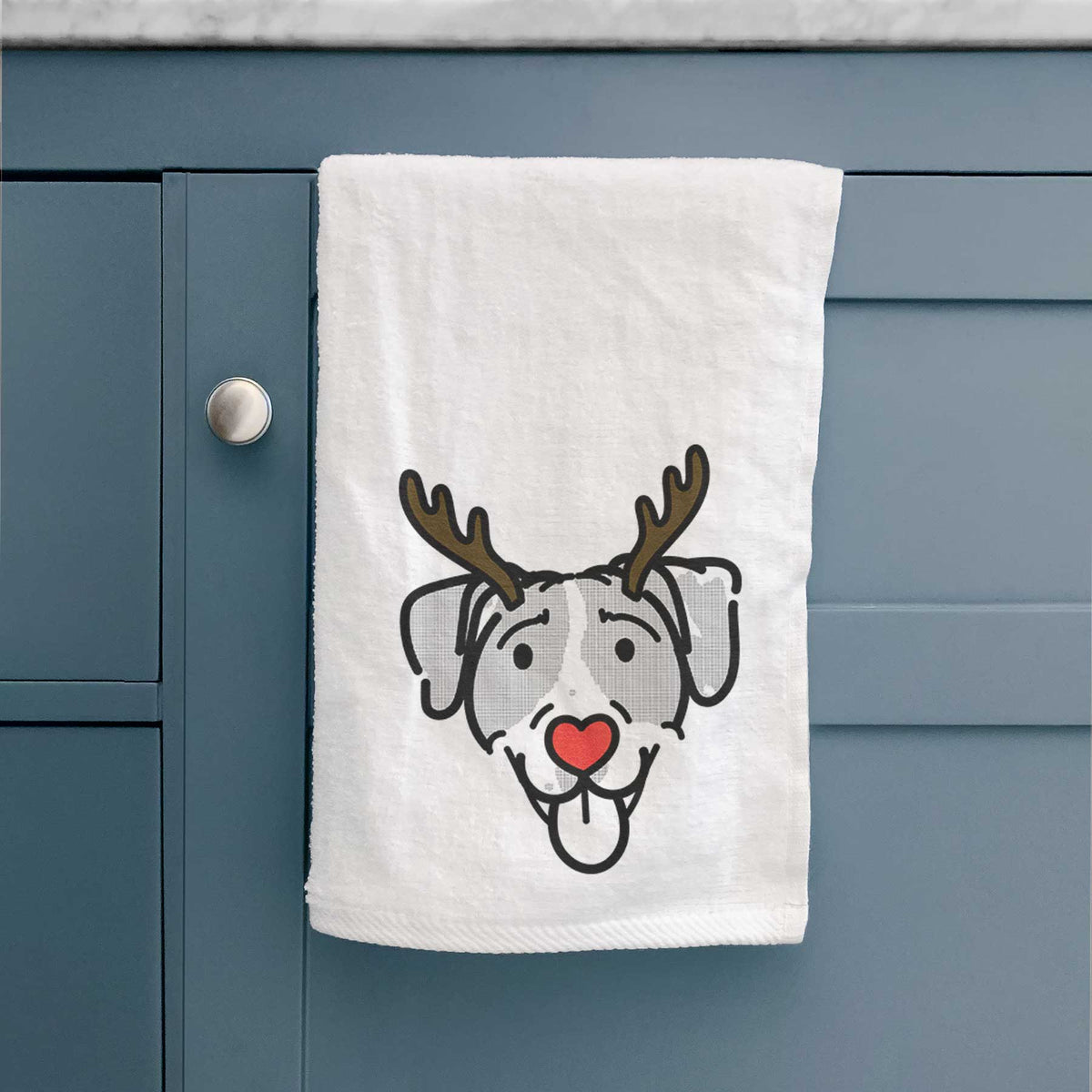 Red Nose Bluetick Coonhound - Shiva - Decorative Hand Towel