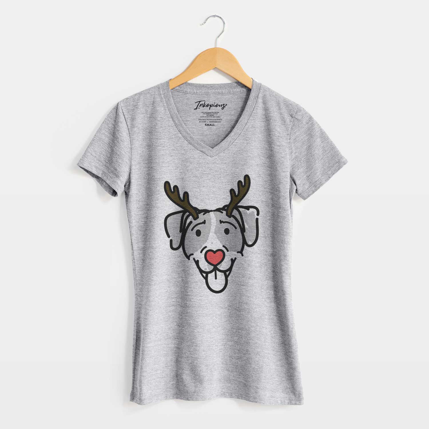 Red Nose Bluetick Coonhound - Shiva - Women's V-neck Shirt