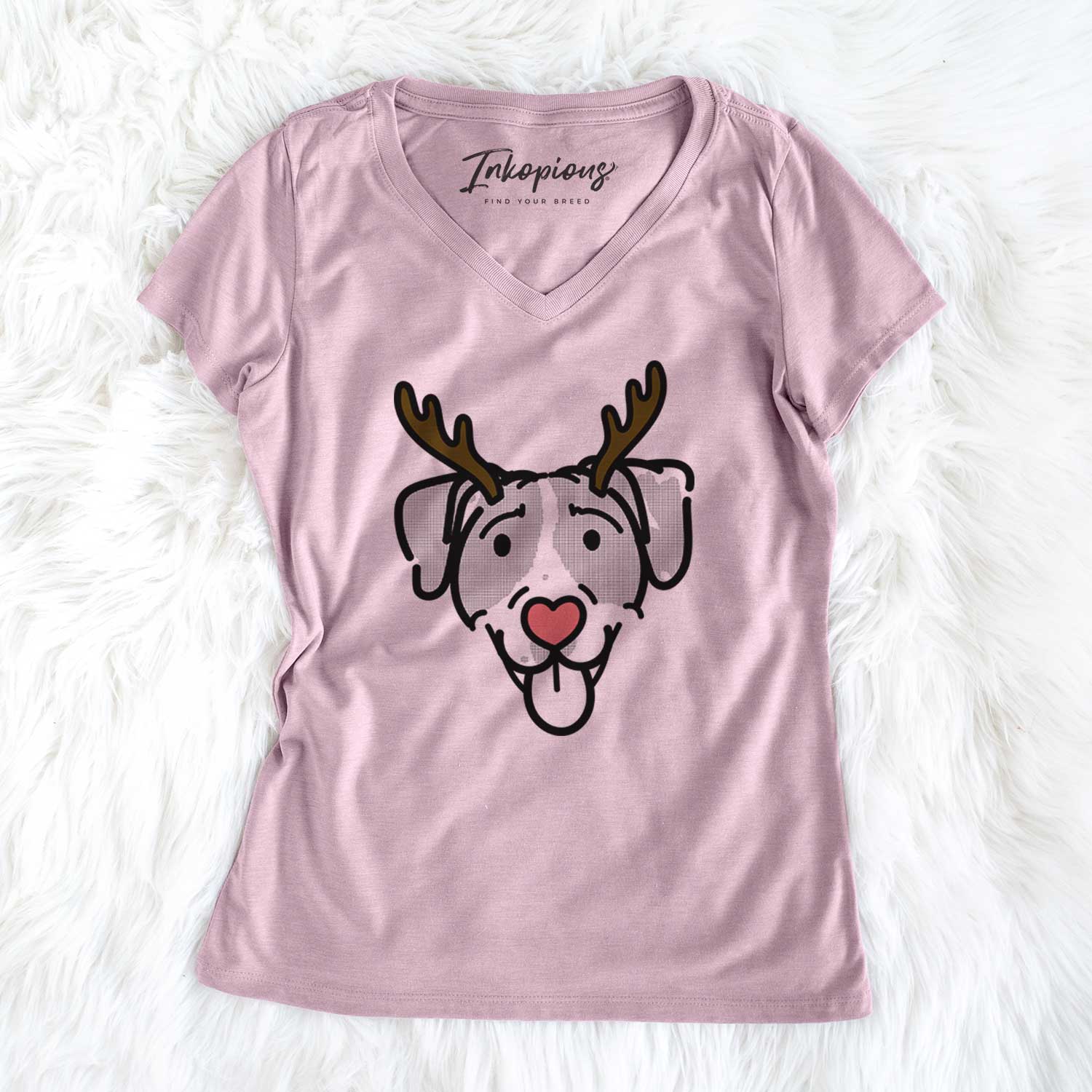 Red Nose Bluetick Coonhound - Shiva - Women's V-neck Shirt