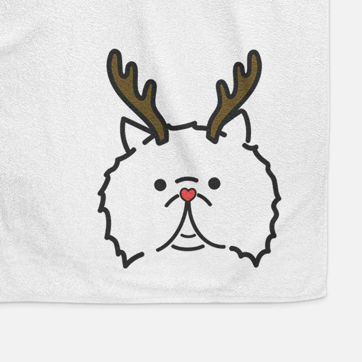 Red Nose Persian Cat - Smoosh - Decorative Hand Towel