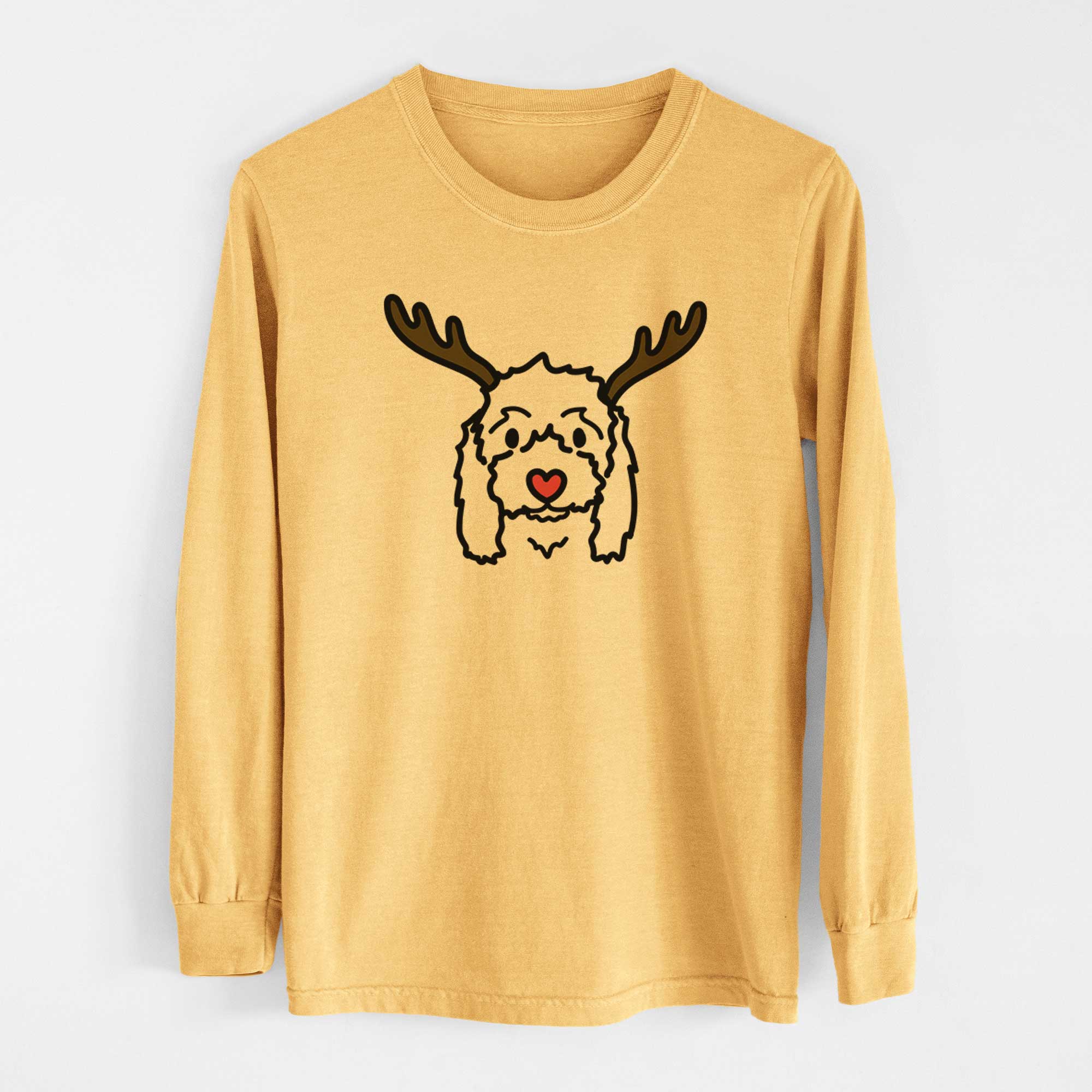 Red Nose Coton de Tulear - Sophie - Heavyweight 100% Cotton Long Sleeve