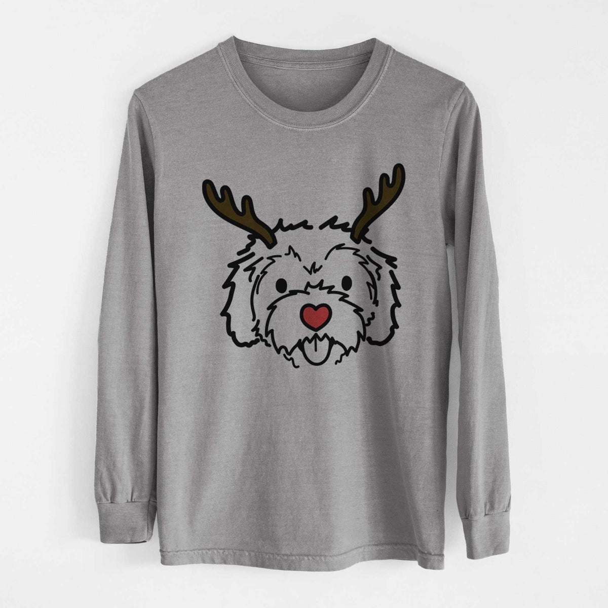 Red Nose Cockapoo - Sprinkles - Heavyweight 100% Cotton Long Sleeve