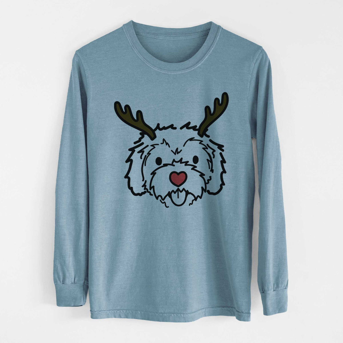 Red Nose Cockapoo - Sprinkles - Heavyweight 100% Cotton Long Sleeve