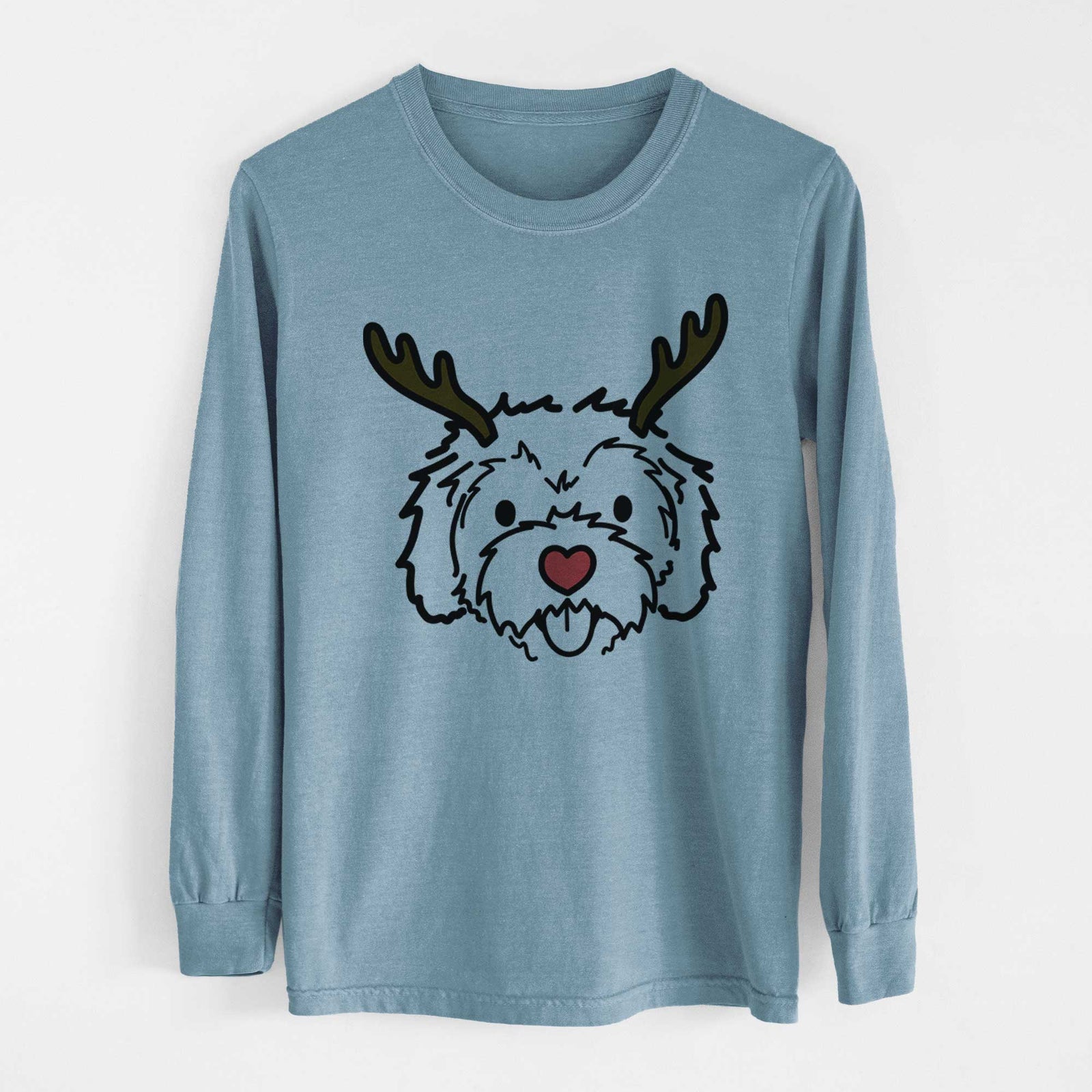 Red Nose Cockapoo - Sprinkles - Heavyweight 100% Cotton Long Sleeve