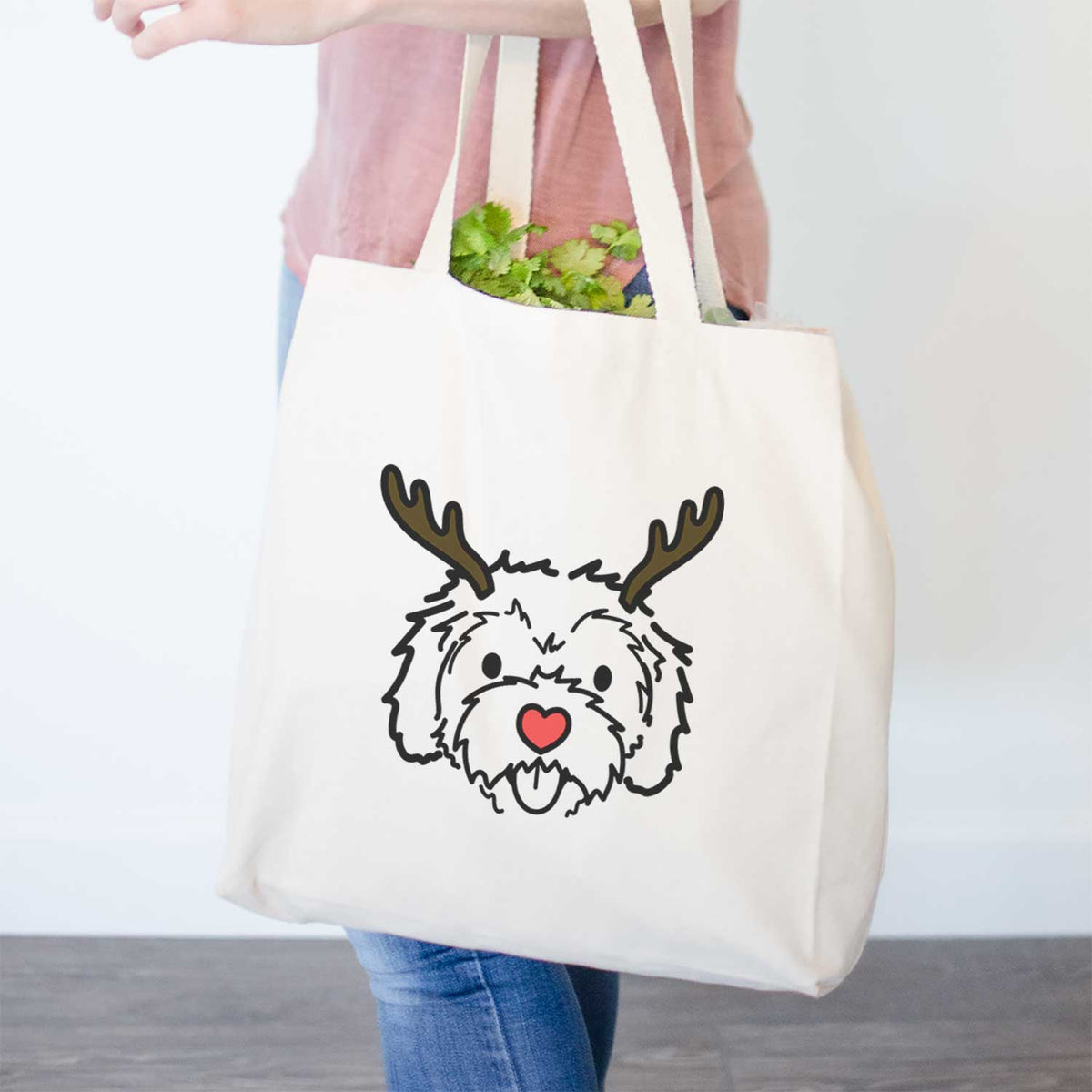 Red Nose Cockapoo - Sprinkles - Tote Bag