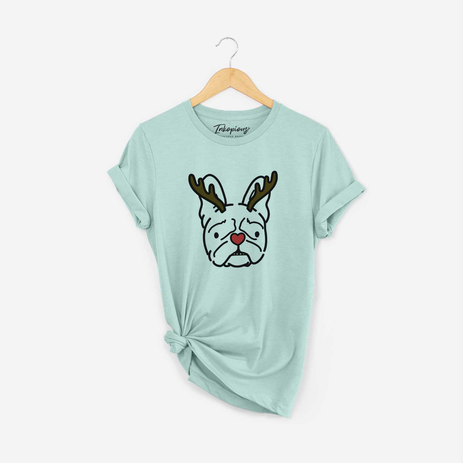 Red Nose French Bulldog - Squishy - Unisex Crewneck