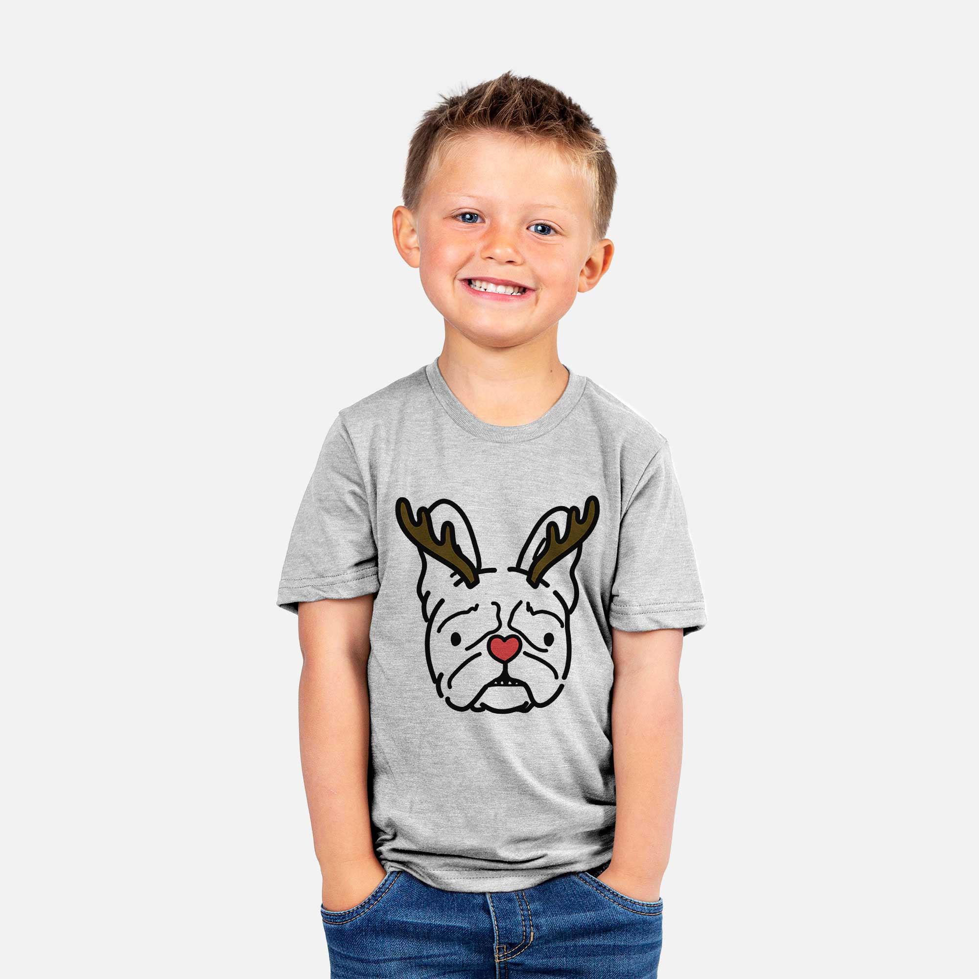 Red Nose French Bulldog - Squishy - Kids/Youth/Toddler Shirt