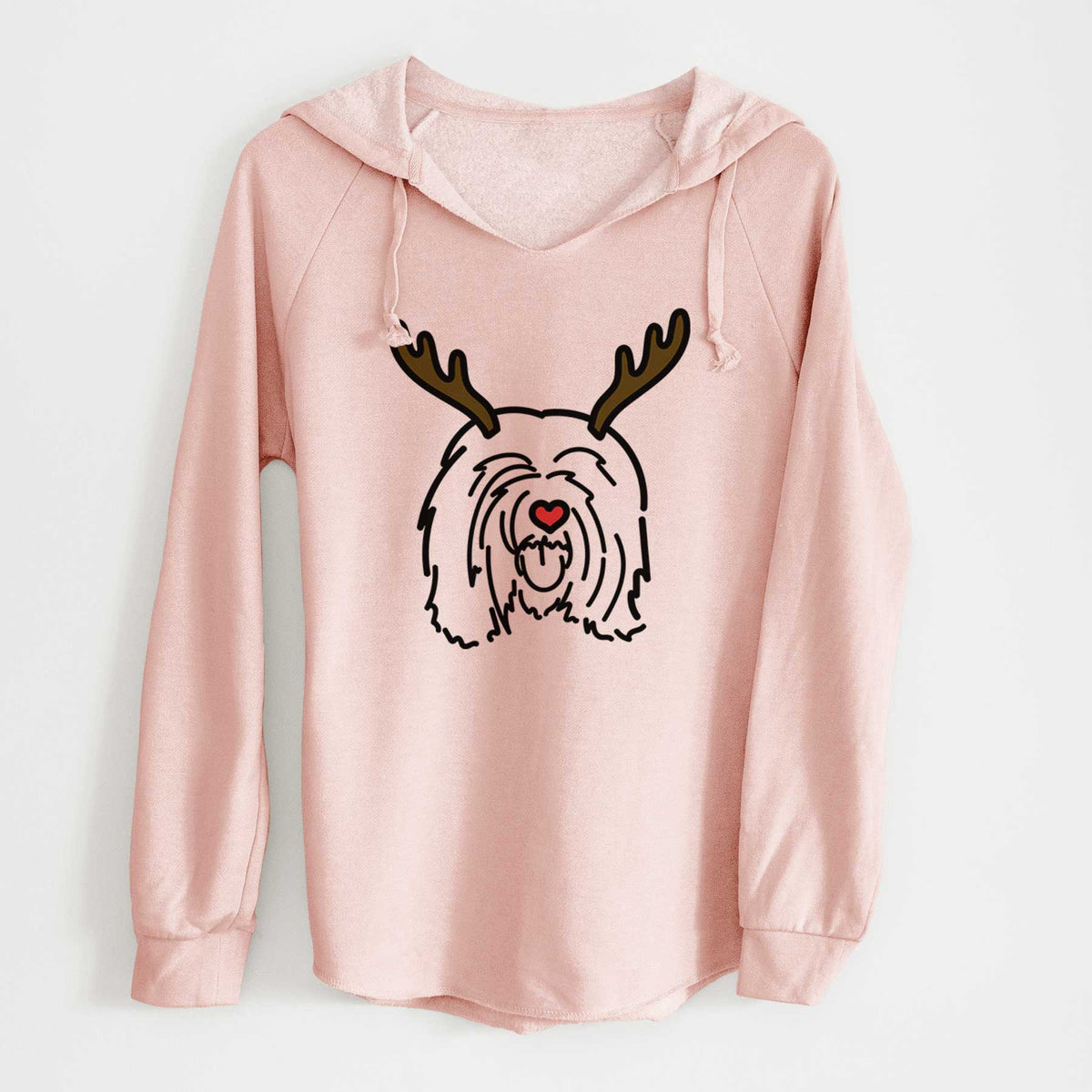 Red Nose Tibetan Mastiff - Stan - Cali Wave Hooded Sweatshirt