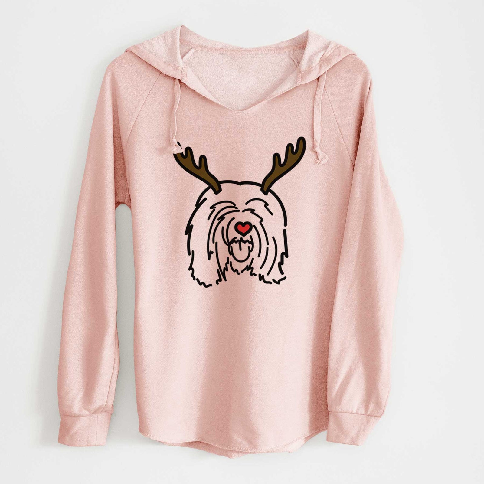 Red Nose Tibetan Mastiff - Stan - Cali Wave Hooded Sweatshirt