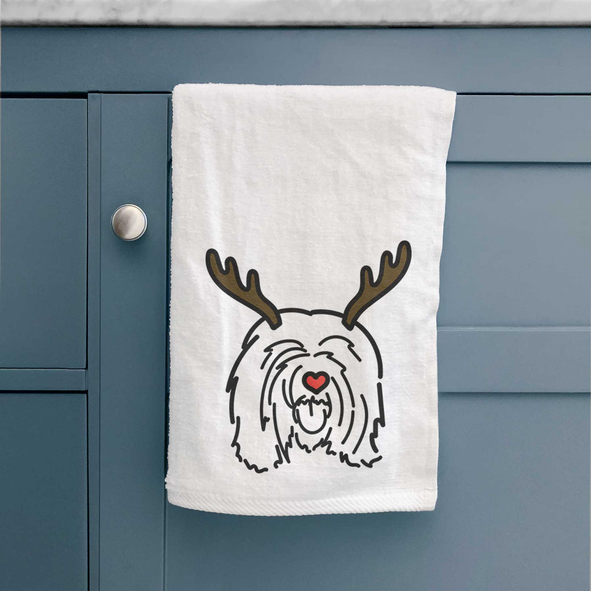 Red Nose Tibetan Mastiff - Stan - Decorative Hand Towel