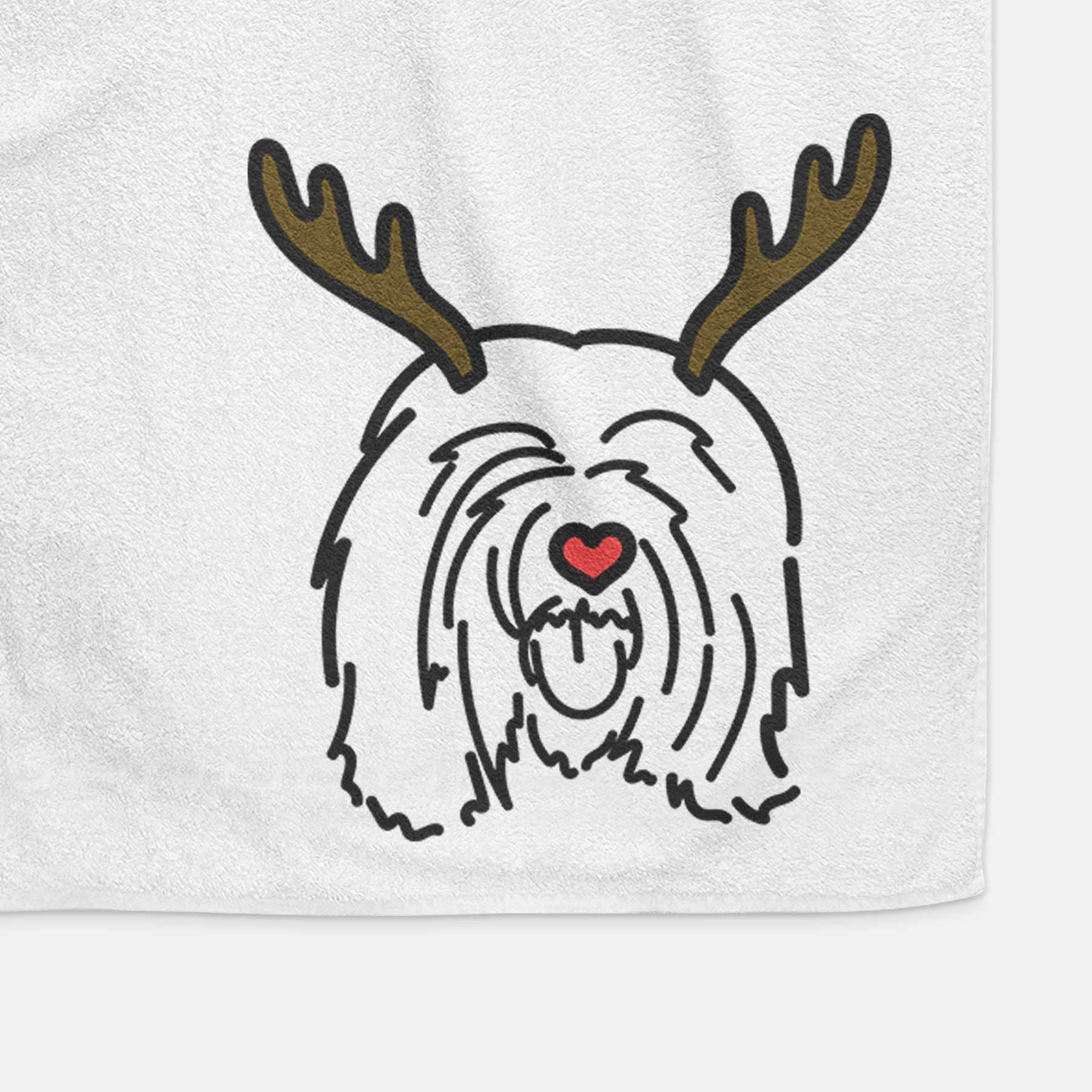 Red Nose Tibetan Mastiff - Stan - Decorative Hand Towel