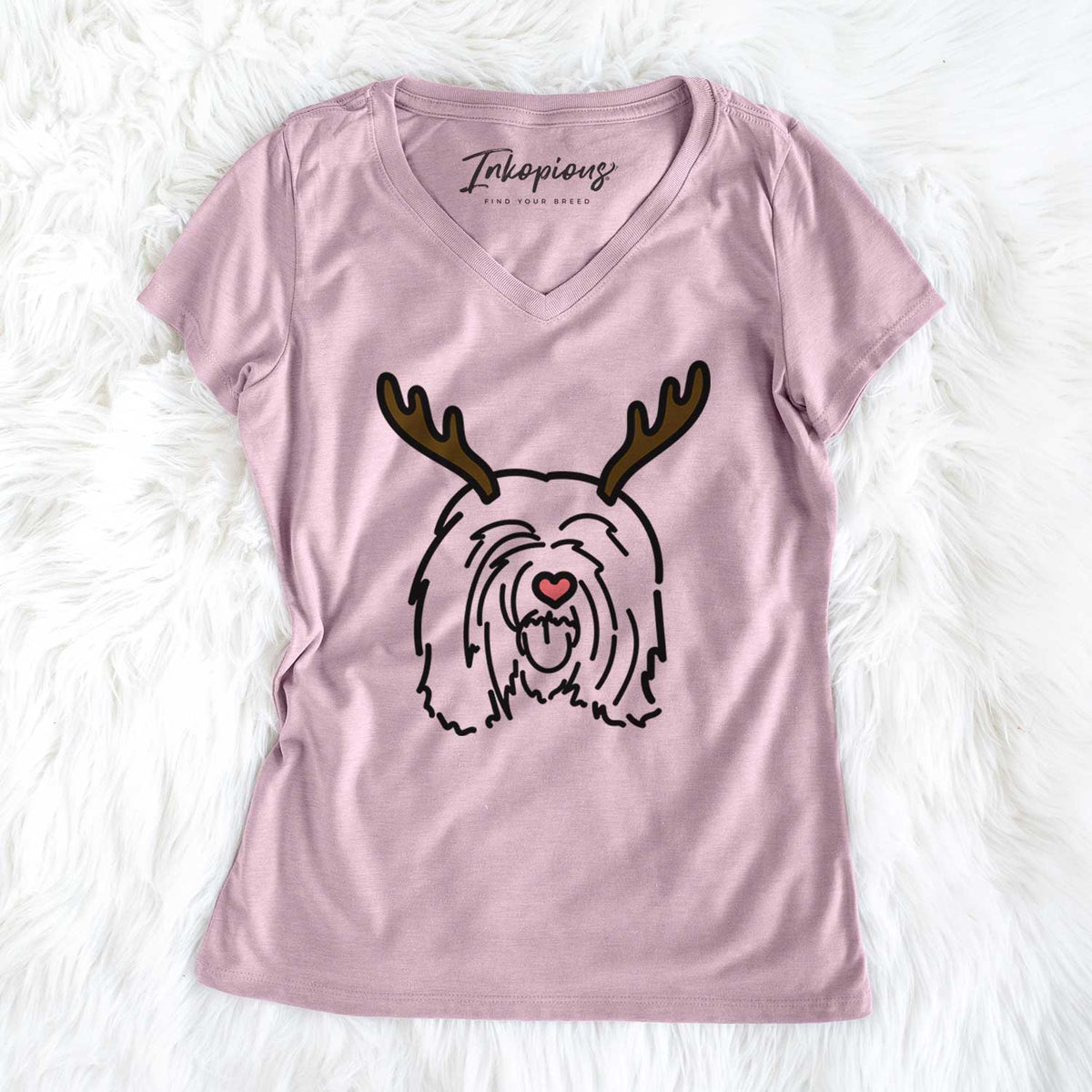 Red Nose Tibetan Mastiff - Stan - Women's V-neck Shirt