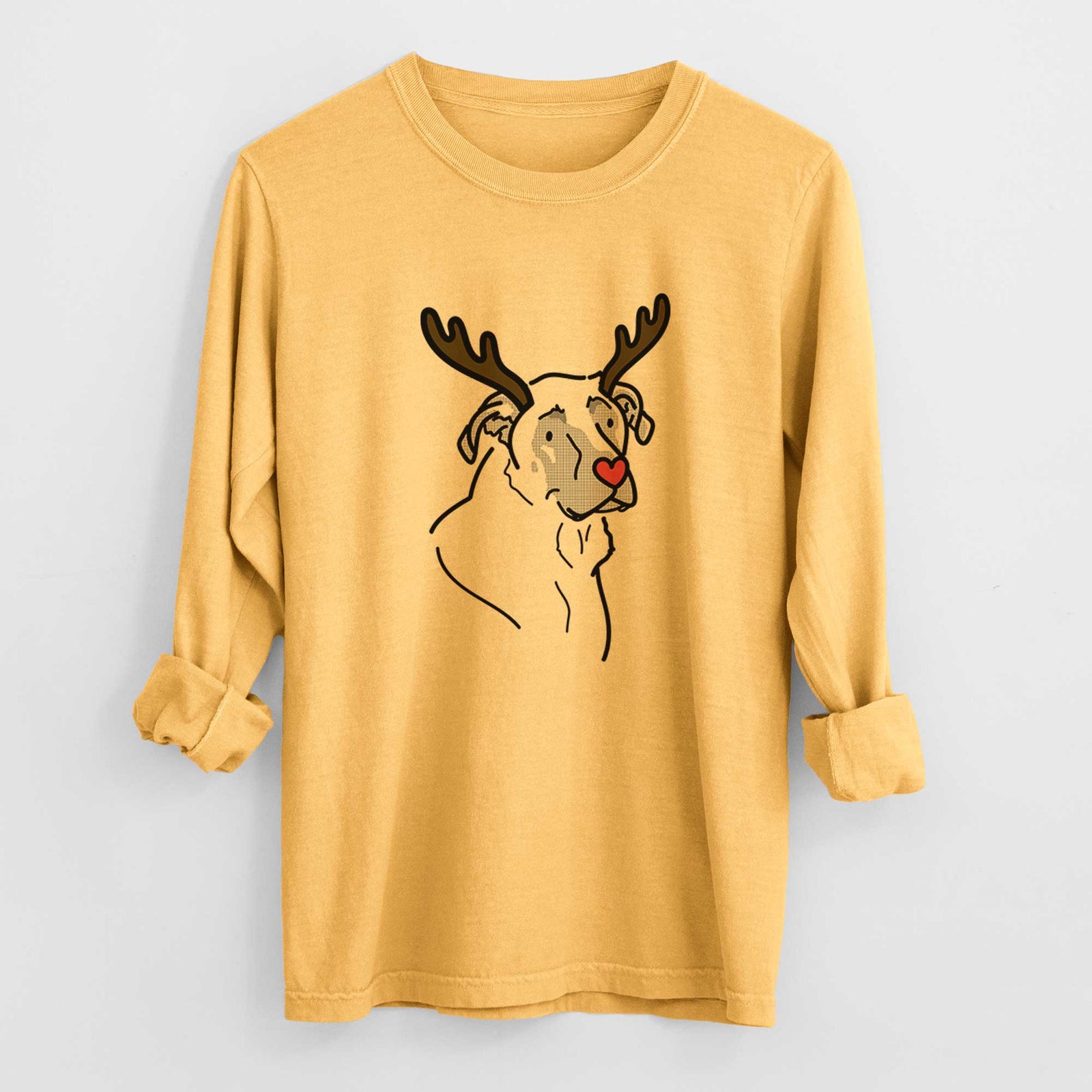 Red Nose Mastiff German Shepherd Mix - Tank - Heavyweight 100% Cotton Long Sleeve