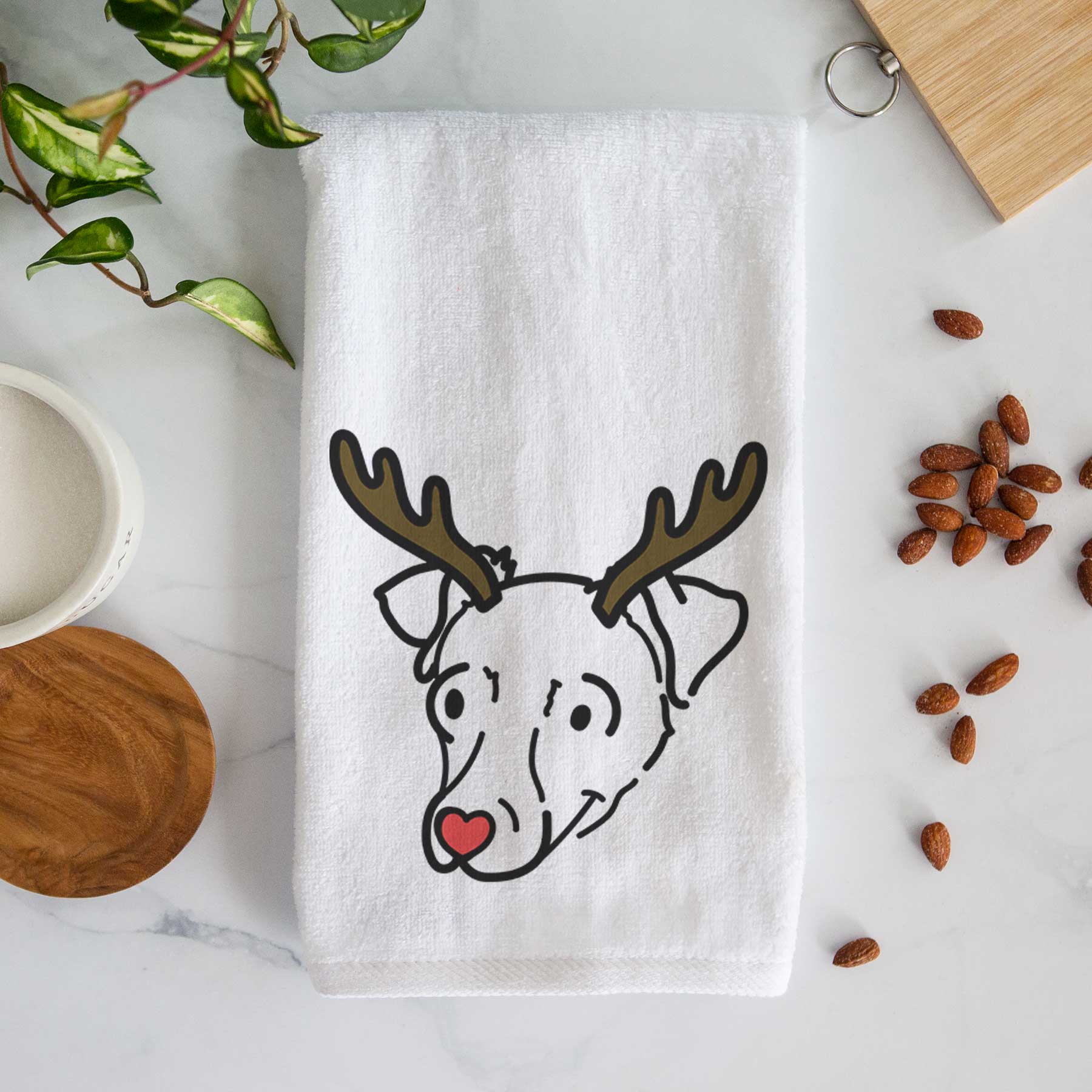 Red Nose Chiweenie - Tater Tot - Decorative Hand Towel